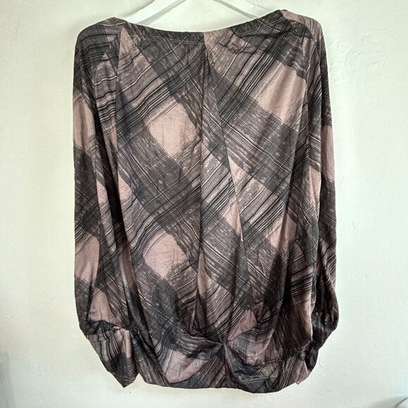 Lunn Women's Catouille Graphic Bubble Skirt Navy Size 4 Elastic Waist Midi New - Picture 2 of 7